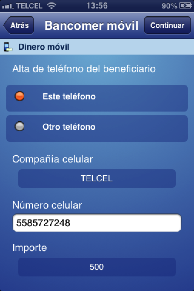Image of Bancomer móvil for iPhone